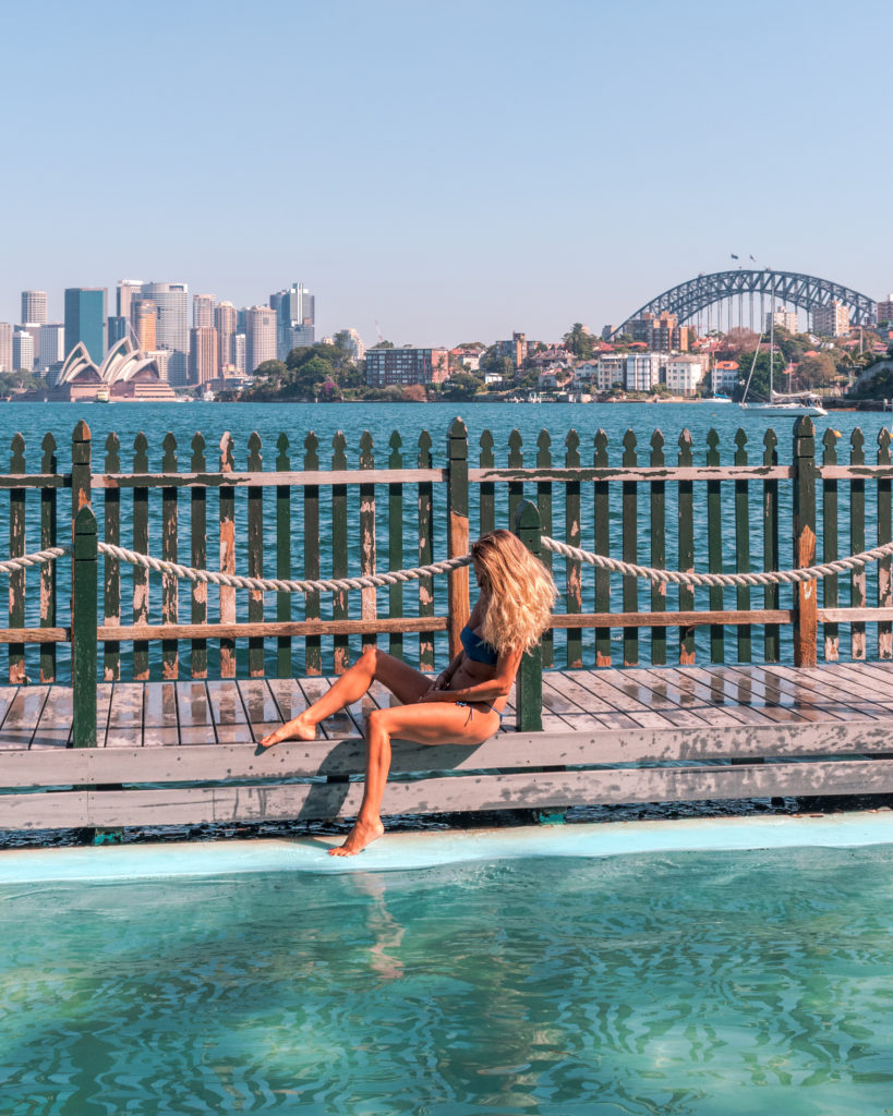 MacCallum Pool Sydney Opera House Harbour Bridge